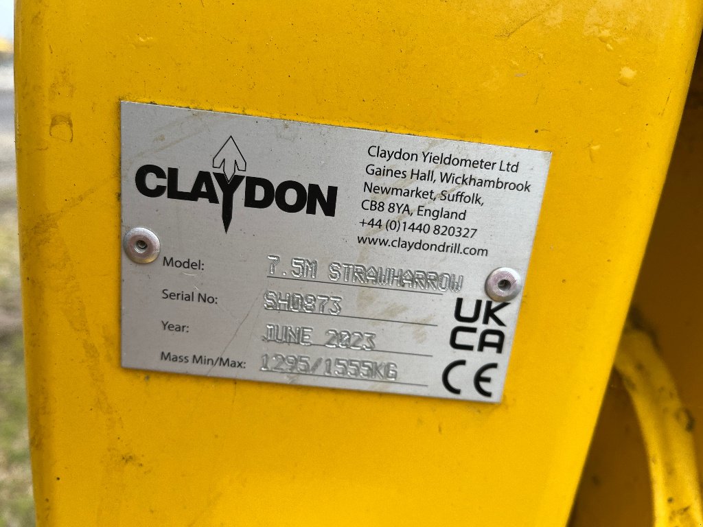 Egge of the type Claydon STRAWHARROW 7.5M, Gebrauchtmaschine in VERT TOULON (Picture 2)