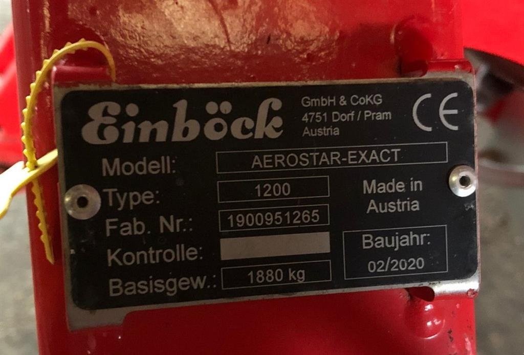 Egge del tipo Einböck Aerostar-Exact 1200, Gebrauchtmaschine In Horsens (Immagine 6)