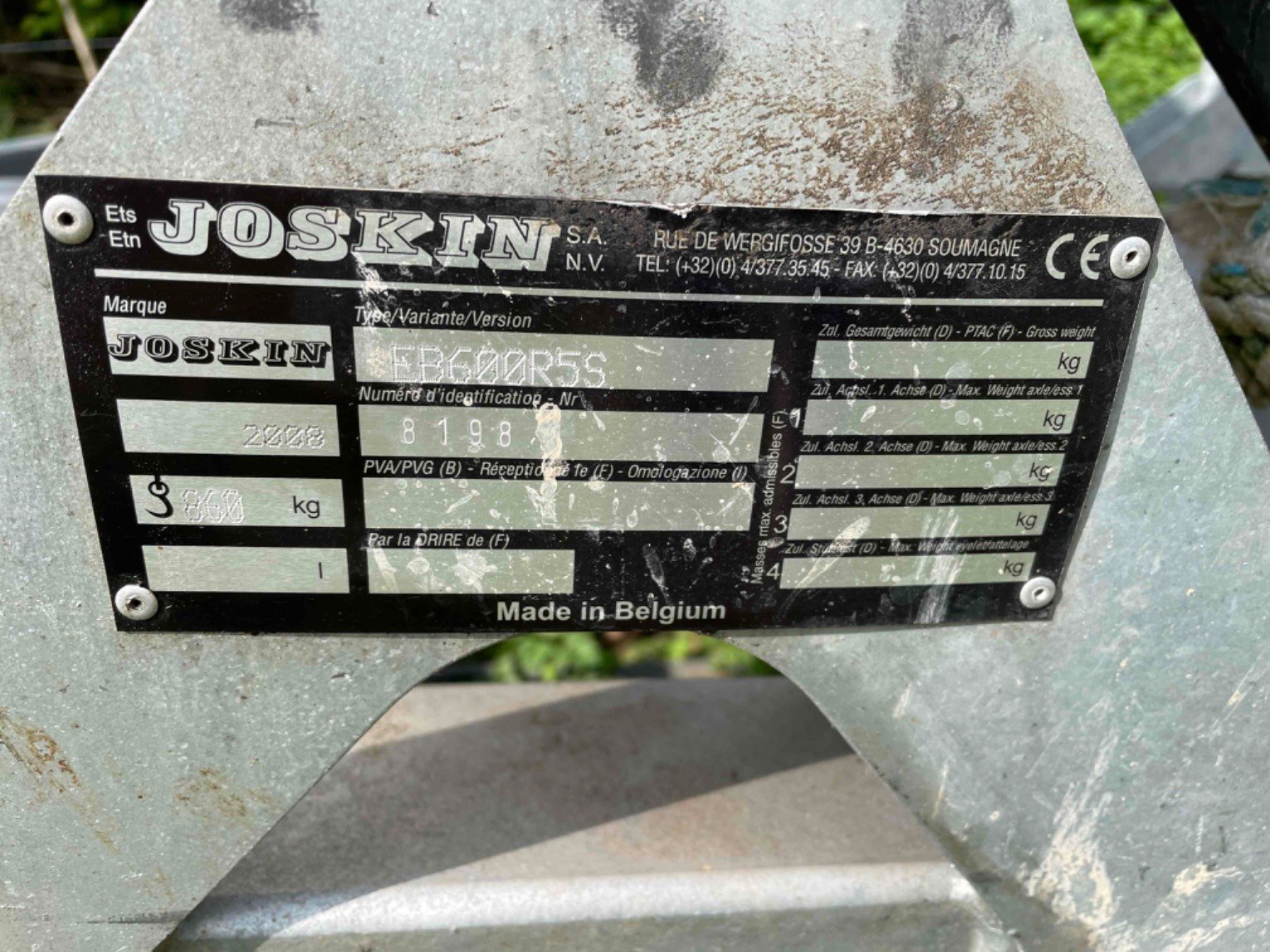 Egge des Typs Joskin Eb600r5s, Gebrauchtmaschine in LA SOUTERRAINE (Bild 3)