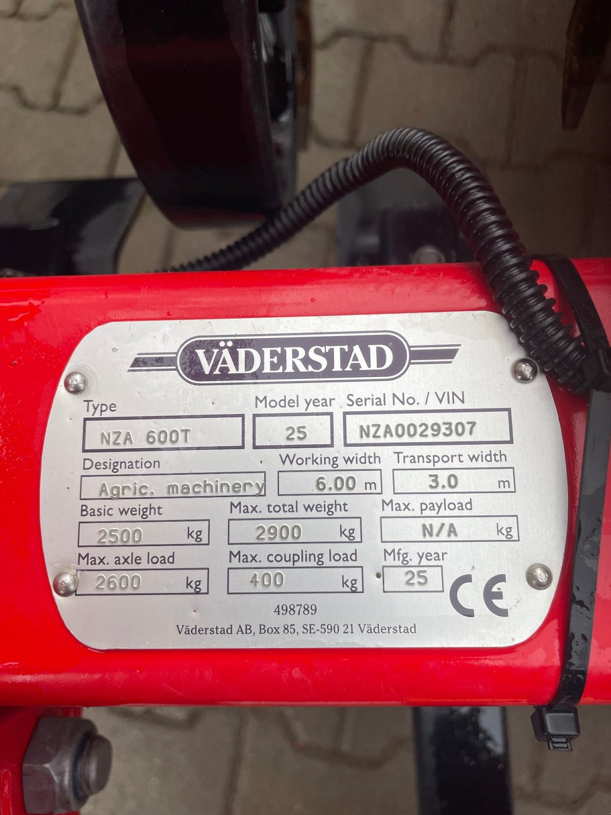 Egge типа Väderstad NZA 600, Gebrauchtmaschine в Rheinhausen (Фотография 5)