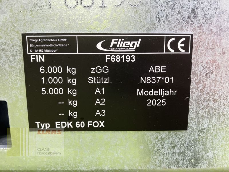 Einachskipper типа Fliegl EDK 60 FOX *15 JAHRE CNOB*, Neumaschine в Bad Abbach (Фотография 18)