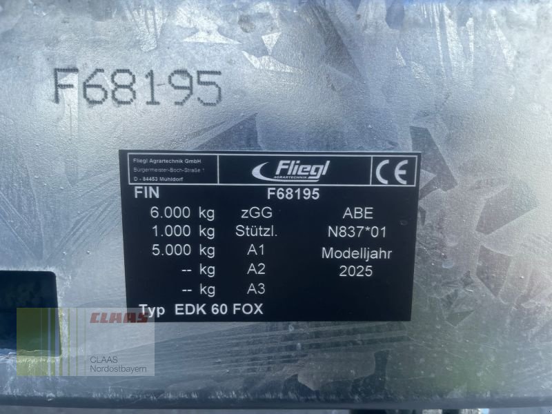 Einachskipper typu Fliegl EDK 60 FOX *15 JAHRE CNOB*, Neumaschine v Hof (Obrázek 7)