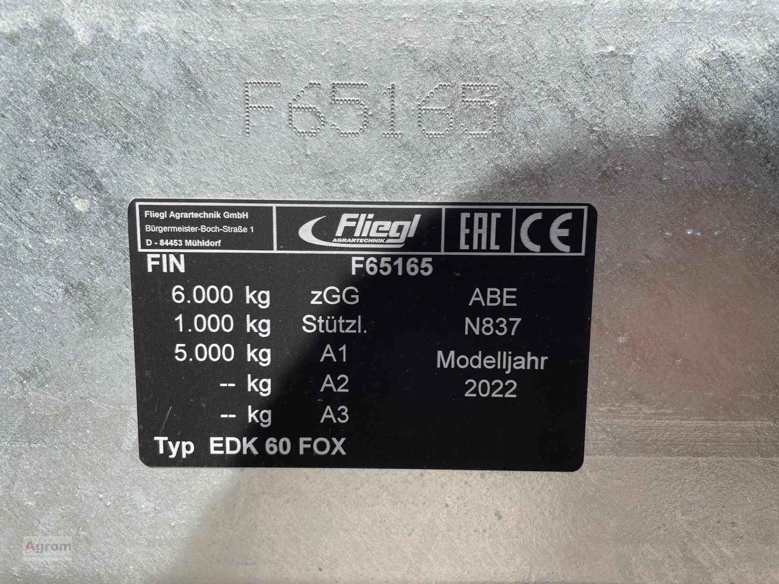 Einachskipper типа Fliegl EDK 60 FOX, Neumaschine в Meißenheim-Kürzell (Фотография 10)