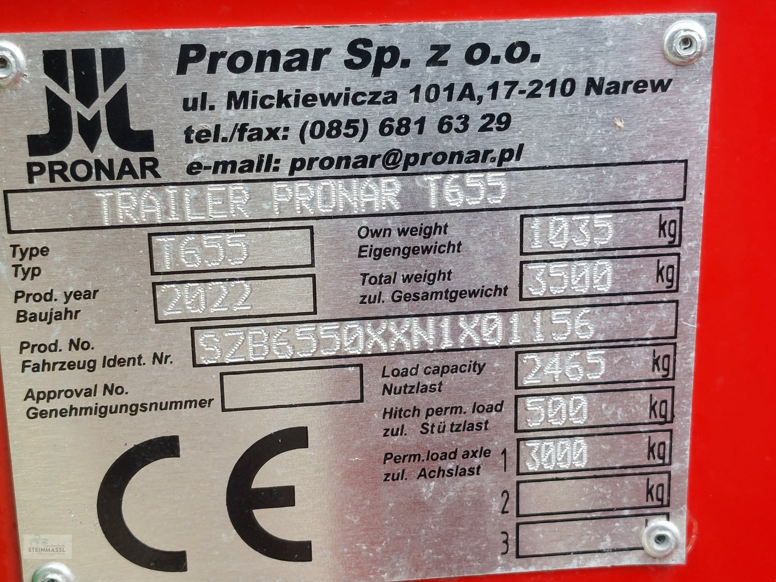 Einachskipper des Typs PRONAR T655, Neumaschine in Petting (Bild 7)