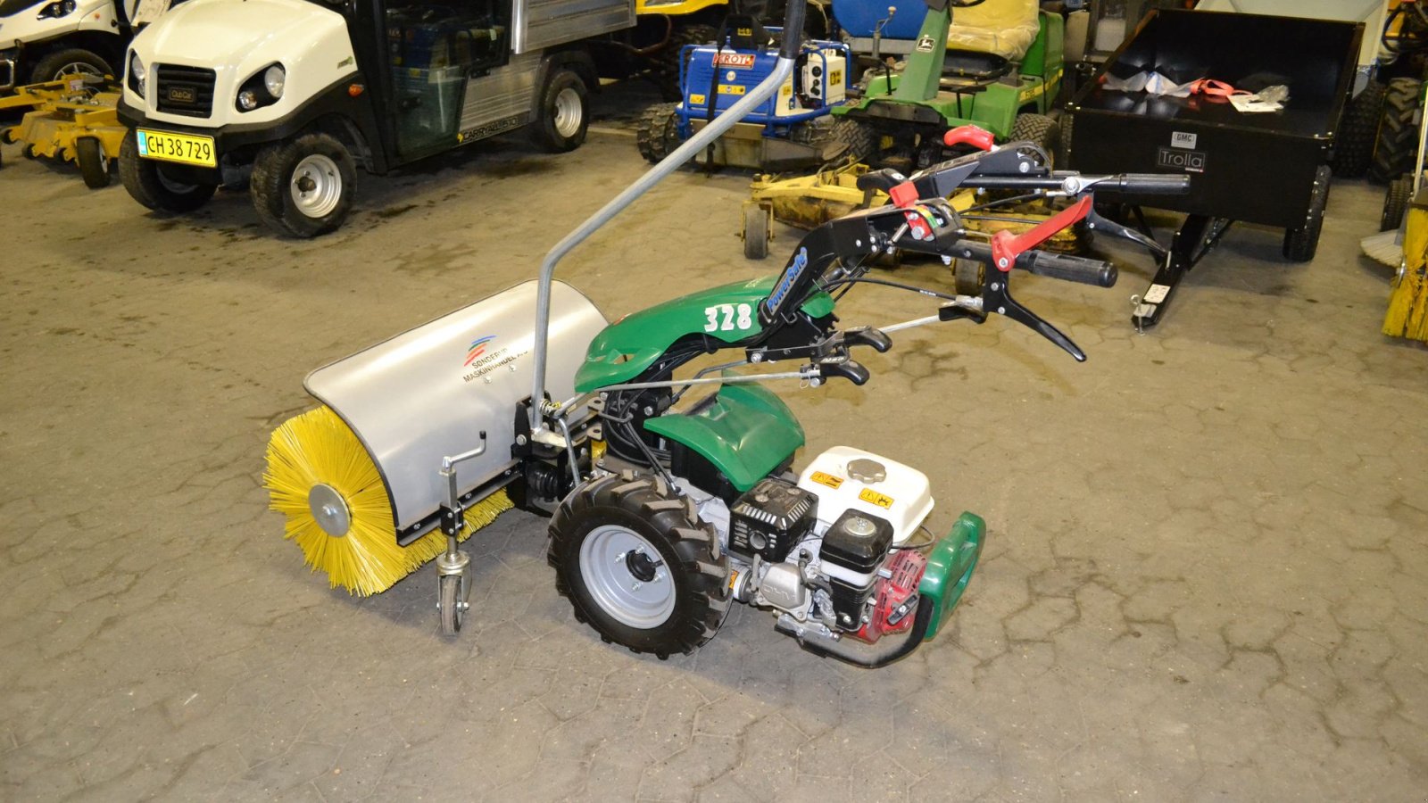 Einachstraktor del tipo Ferrari 328 med kost GX200 Rekyl, Gebrauchtmaschine en Glamsbjerg (Imagen 3)