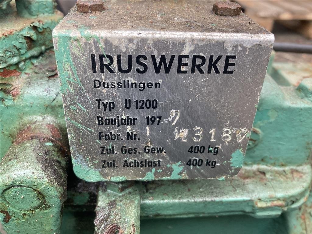 Einachstraktor Türe ait Irus U1200 med 120 cm fejemaskine, Gebrauchtmaschine içinde Roskilde (resim 7)