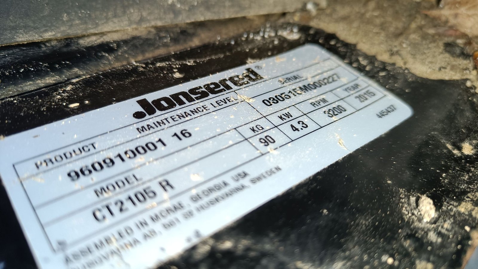 Einachstraktor a típus Jonsered CT2105 R, Gebrauchtmaschine ekkor: Egtved (Kép 6)