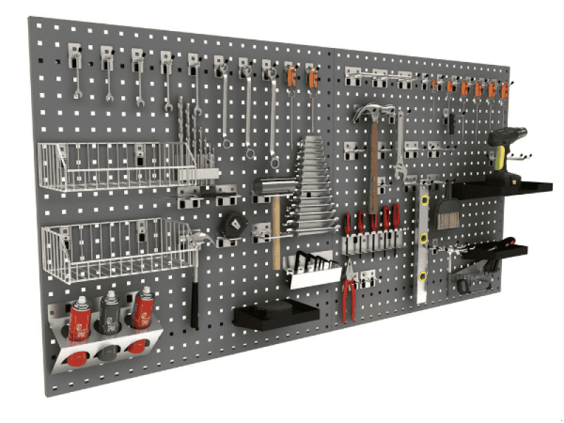 Einrichtungsgegenstände of the type Neox Lochwand-Set-1682 92x184cm inkl. Lochwand und Zubehör, Neumaschine in mixnitz