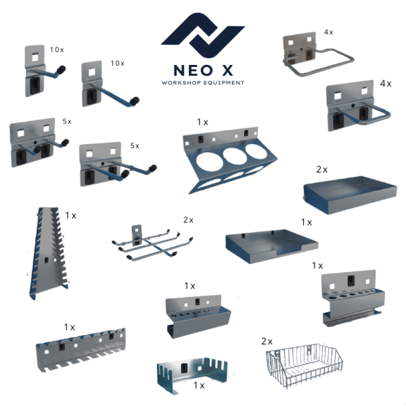 Einrichtungsgegenstände van het type Neox Lochwand-Set-1682 92x184cm inkl. Lochwand und Zubehör, Neumaschine in mixnitz (Foto 2)