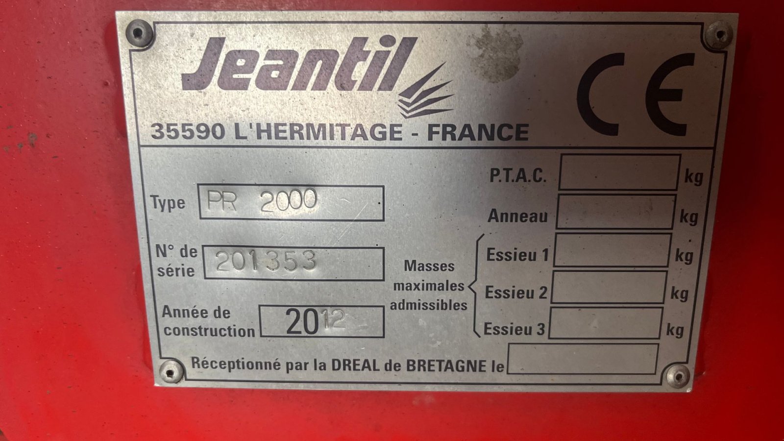 Einstreutechnik du type Jeantil PR2000, Gebrauchtmaschine en Ringsted (Photo 4)