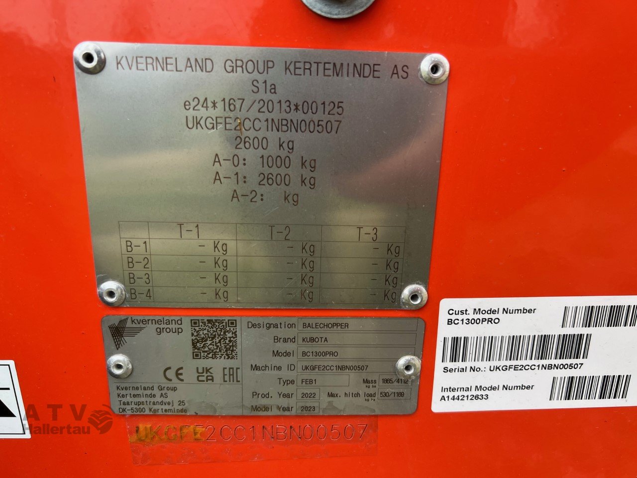 Einstreutechnik des Typs Kubota BC1300 Pro Ballenhäcksler, Neumaschine in Schweitenkirchen (Bild 10)