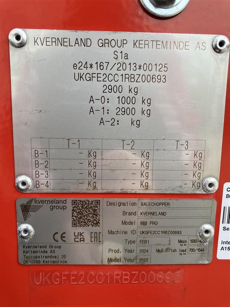Einstreutechnik des Typs Kverneland 863 PRO, Bugseret ballesnitter, Gebrauchtmaschine in Spøttrup (Bild 13)