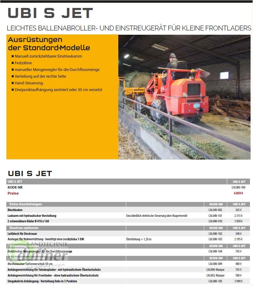 Einstreutechnik des Typs Lucas UBI S JET Euro Aufnahme, Neumaschine in Hohentengen (Bild 14)