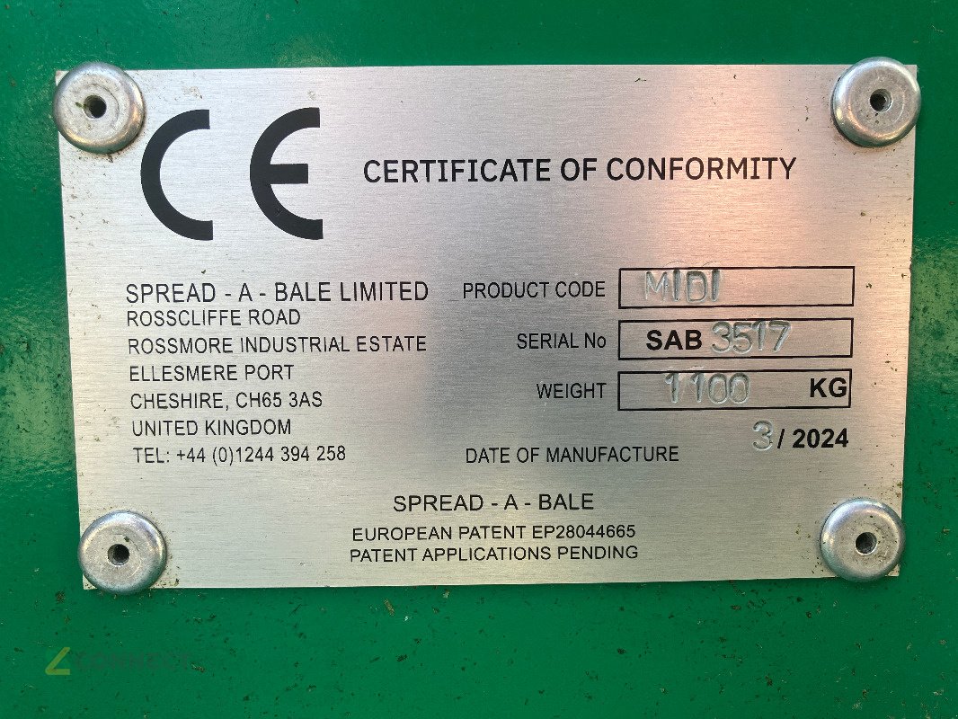 Einstreutechnik of the type Spread-a-Bale Midi  2VR - 100, Gebrauchtmaschine in Sonnewalde (Picture 7)
