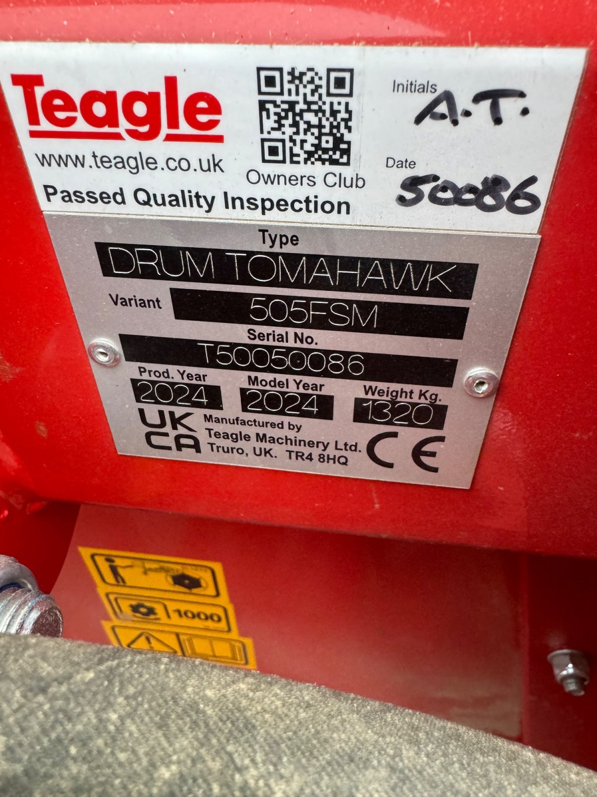 Einstreutechnik des Typs Teagle Tomahawk 505 FSM, Neumaschine in Ebensfeld (Bild 8)