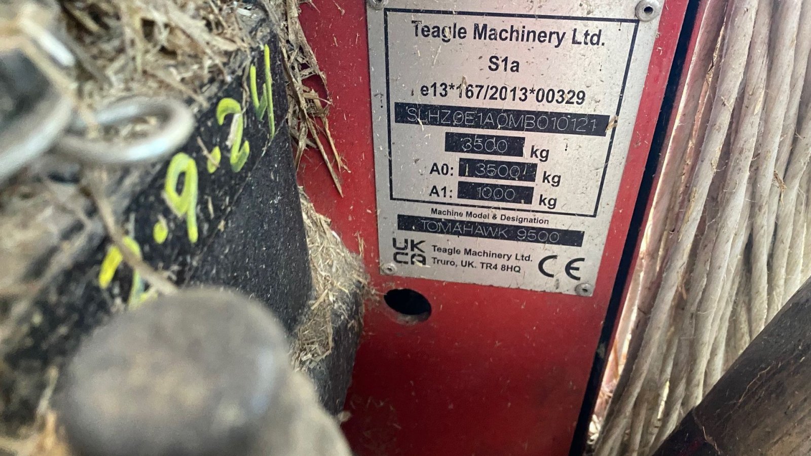 Einstreutechnik Türe ait Teagle Tomahawk 9500, Gebrauchtmaschine içinde Ringe (resim 7)