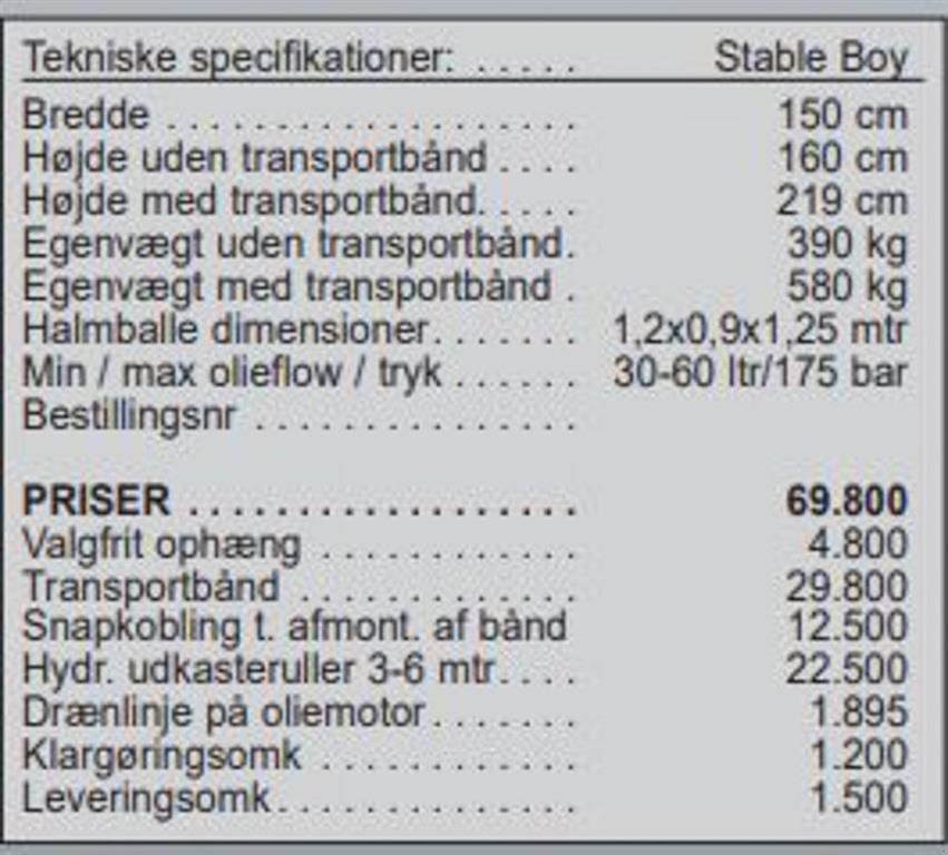 Einstreutechnik Türe ait VDMJ Stable Boy, Gebrauchtmaschine içinde Vrå (resim 13)