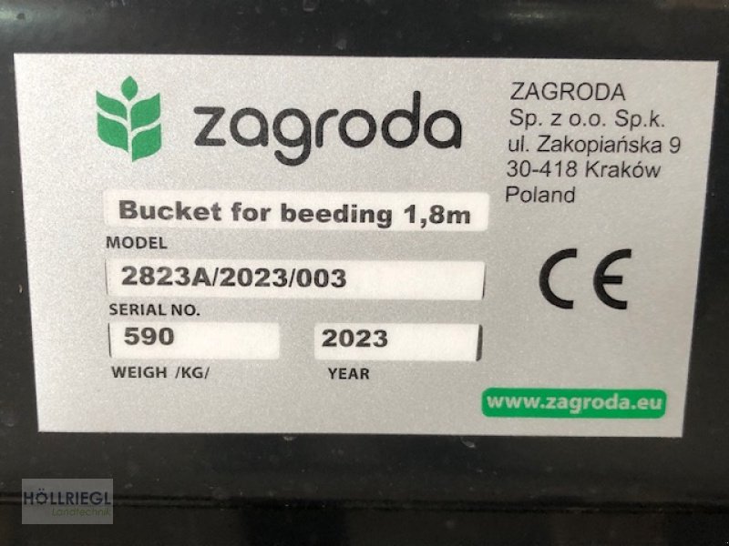 Einstreutechnik typu ZAGRODA Einstreugerät, Neumaschine v Hohenburg (Obrázek 8)