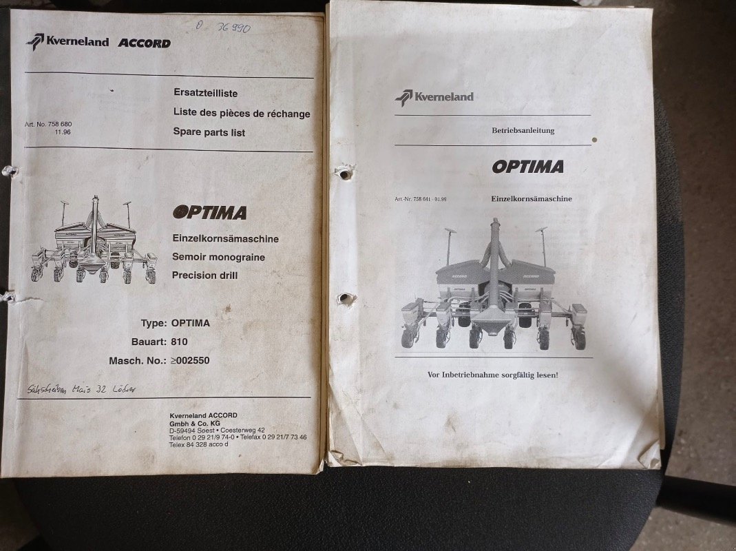 Einzelkornsägerät of the type Accord Optima 810, Gebrauchtmaschine in Liebenwalde (Picture 4)