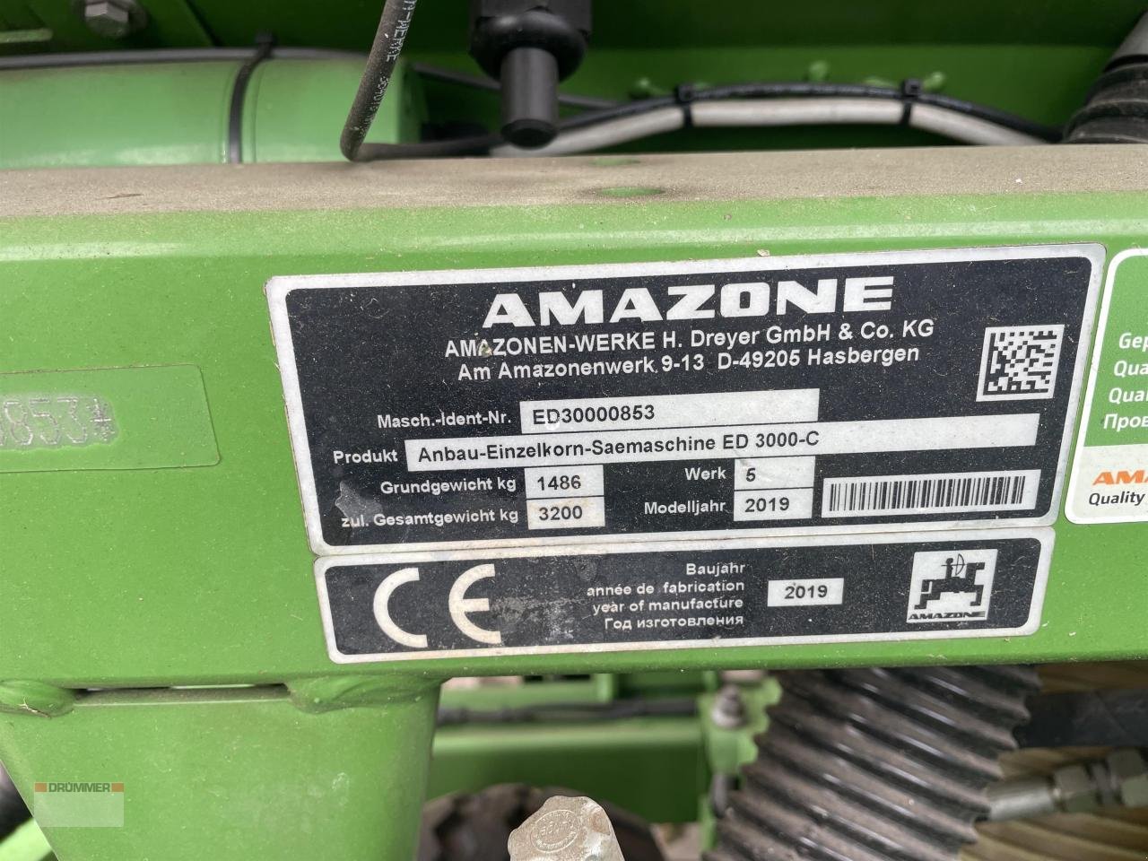 Einzelkornsägerät tipa Amazone ED 3000-C, Gebrauchtmaschine u Schmalfeld (Slika 5)