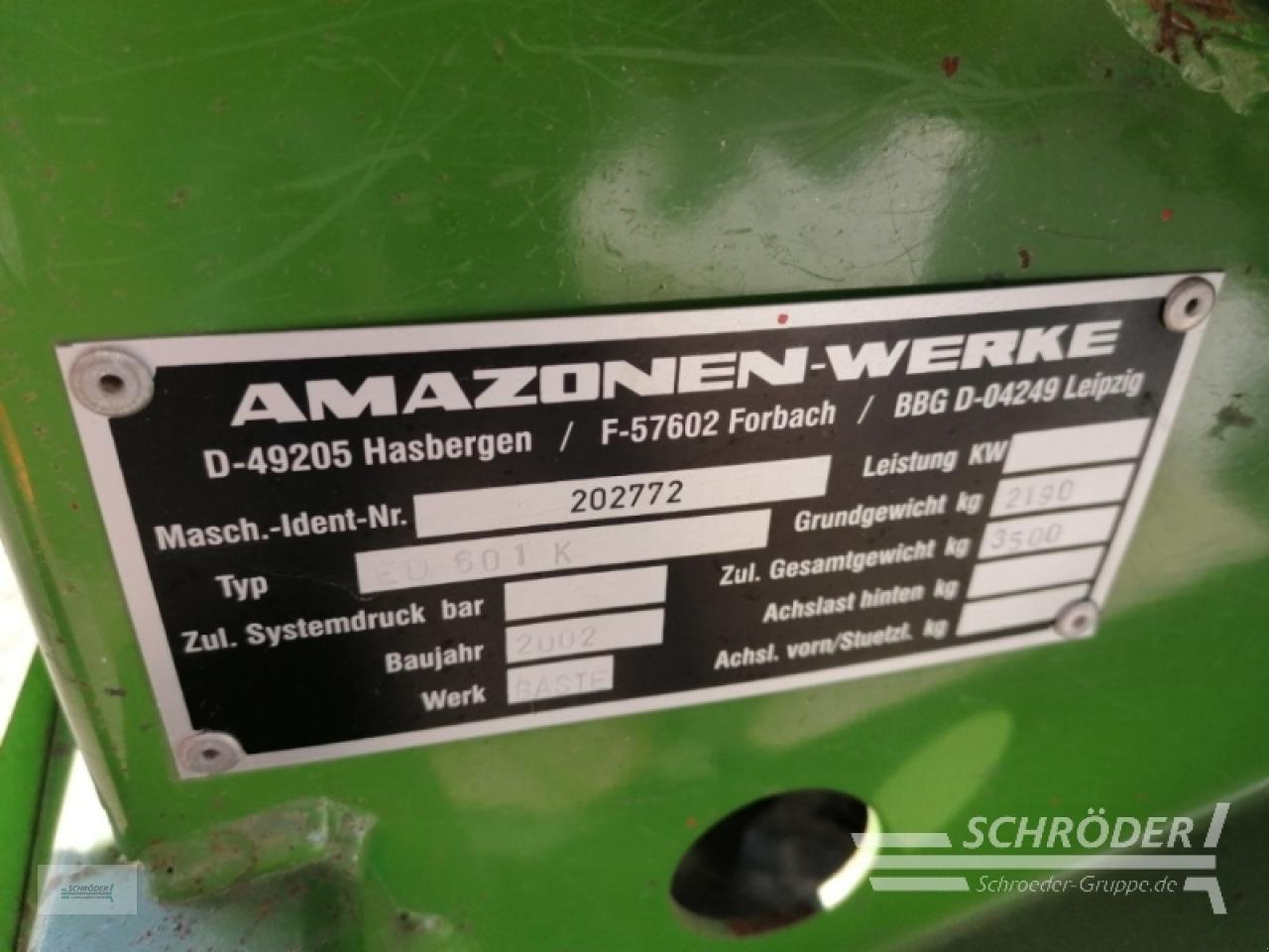 Einzelkornsägerät типа Amazone ED 601-K, Gebrauchtmaschine в Wildeshausen (Фотография 10)