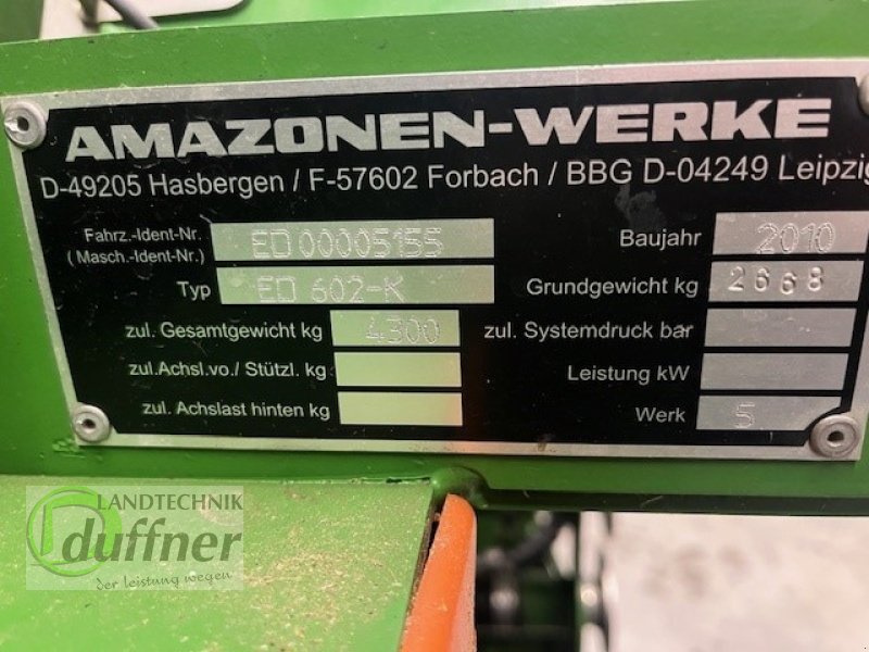 Einzelkornsägerät des Typs Amazone ED 602-K Contour, Gebrauchtmaschine in Hohentengen (Bild 11)