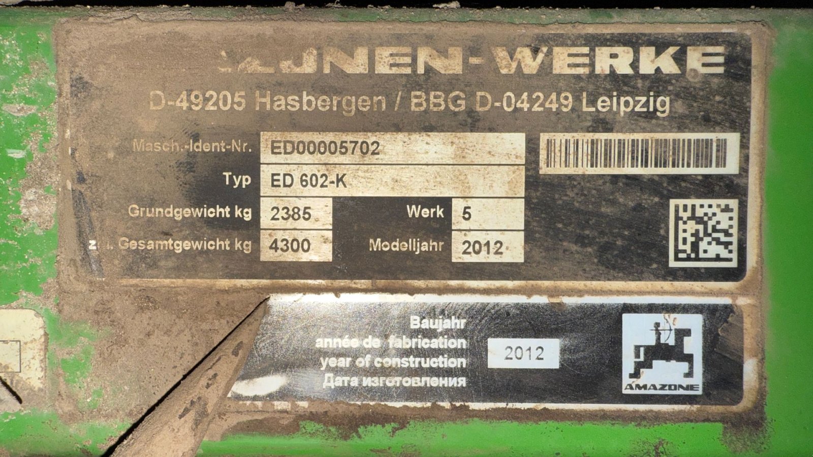 Einzelkornsägerät typu Amazone ED 602-K, Gebrauchtmaschine v Gjerlev J. (Obrázek 11)