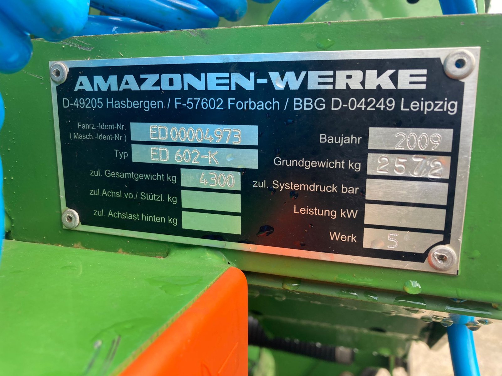 Einzelkornsägerät типа Amazone ED 602-K, Gebrauchtmaschine в Thanstein (Фотография 5)