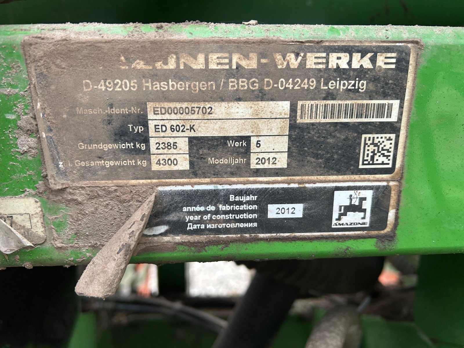 Einzelkornsägerät Türe ait Amazone ED602-K, Gebrauchtmaschine içinde Thisted (resim 4)