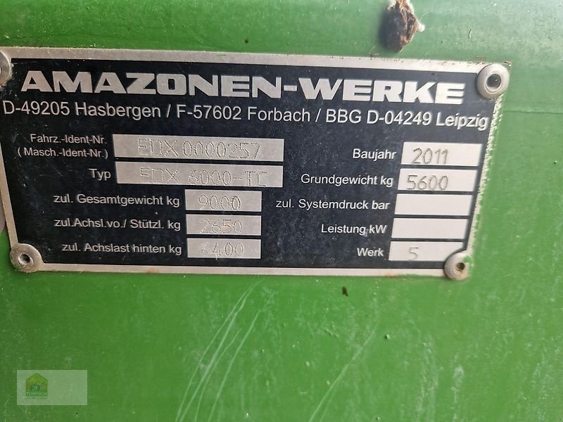Einzelkornsägerät of the type Amazone EDC 6000-TC 8-75, Gebrauchtmaschine in Salsitz (Picture 5)