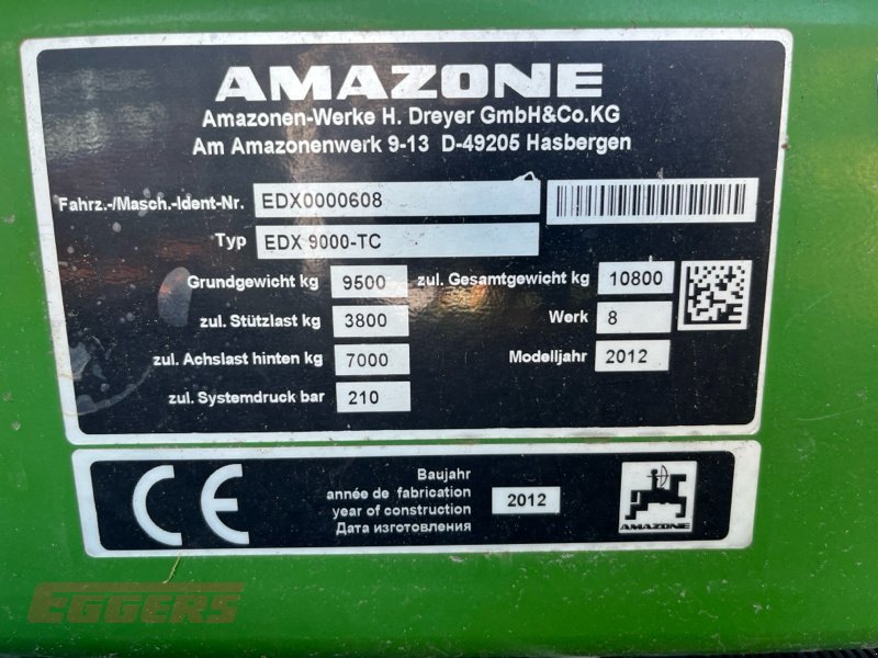 Einzelkornsägerät tip Amazone EDX 9000-TC, Gebrauchtmaschine in Suhlendorf (Poză 17)