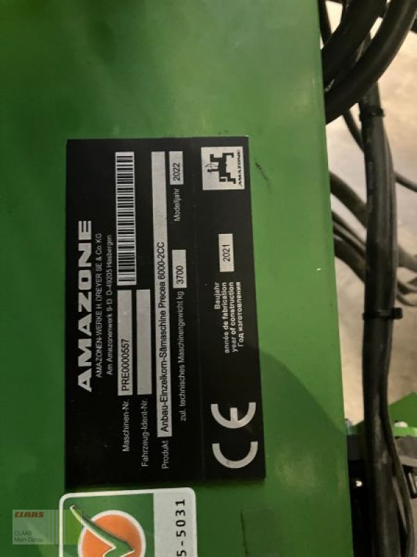 Einzelkornsägerät of the type Amazone PRECCEA 6000-2CC SUPER 8 R., Gebrauchtmaschine in Vohburg (Picture 13)
