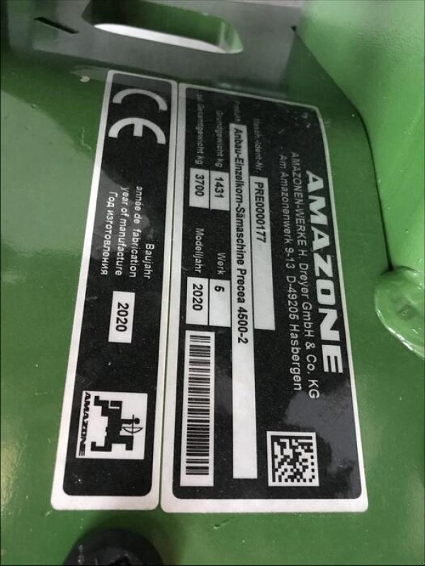 Einzelkornsägerät tip Amazone Precea 4500-2 CC Super, Gebrauchtmaschine in Walpertskirchen (Poză 2)