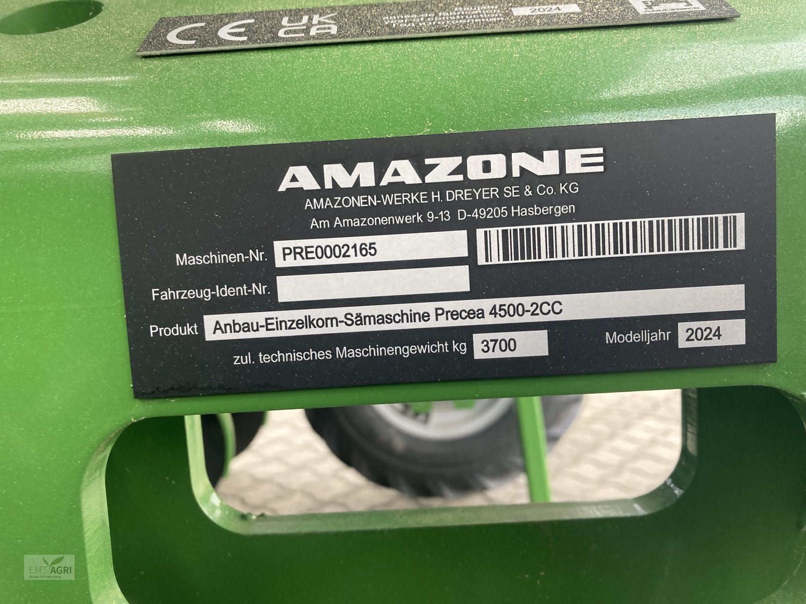Einzelkornsägerät typu Amazone PRECEA 4500-2CC SUPE, Neumaschine v Vöhringen (Obrázek 6)