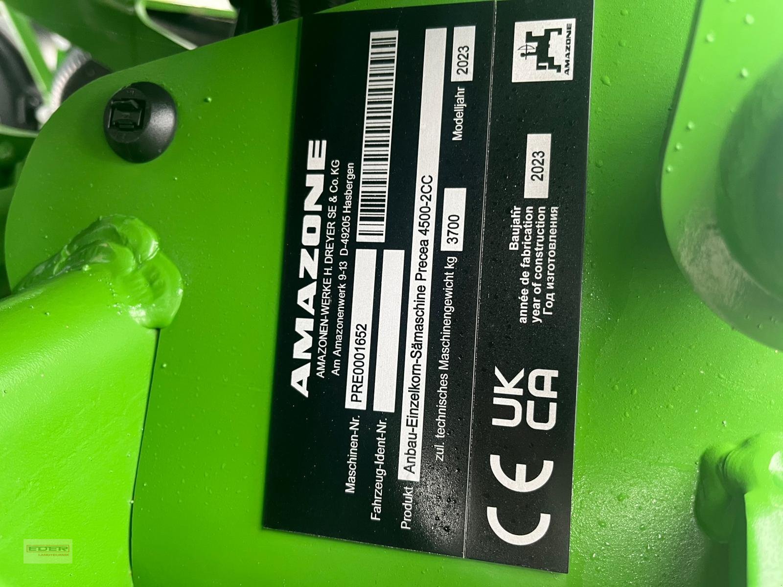 Einzelkornsägerät del tipo Amazone Precea 4500-2CC, Neumaschine In Tuntenhausen (Immagine 15)