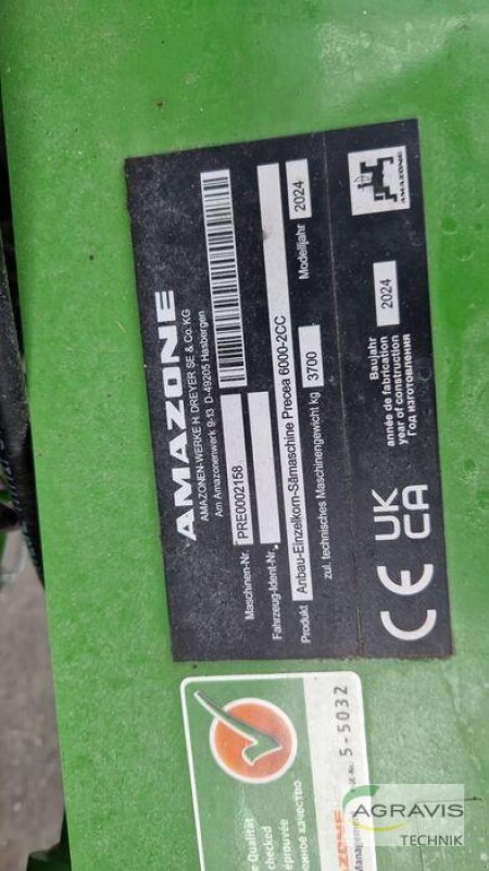 Einzelkornsägerät del tipo Amazone PRECEA 6000-2 CC SUPER, Neumaschine In Melle-Wellingholzhausen (Immagine 6)