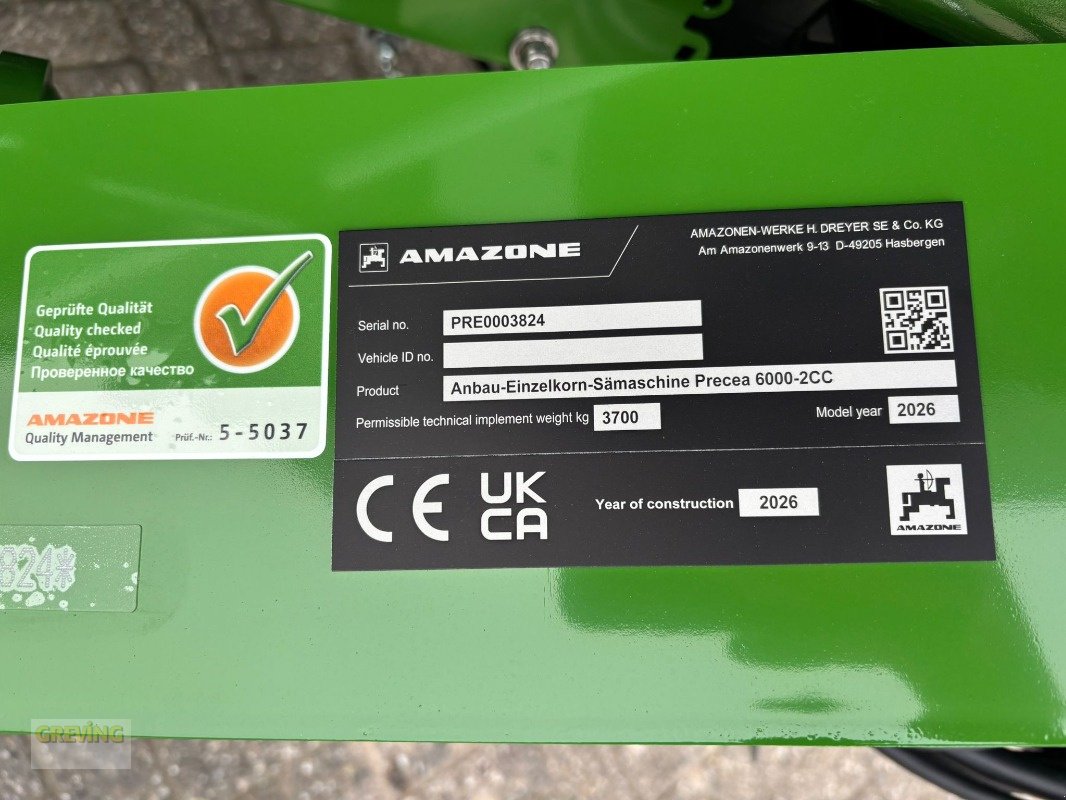 Einzelkornsägerät tipa Amazone Precea 6000-2CC Super, Neumaschine u Ahaus (Slika 15)