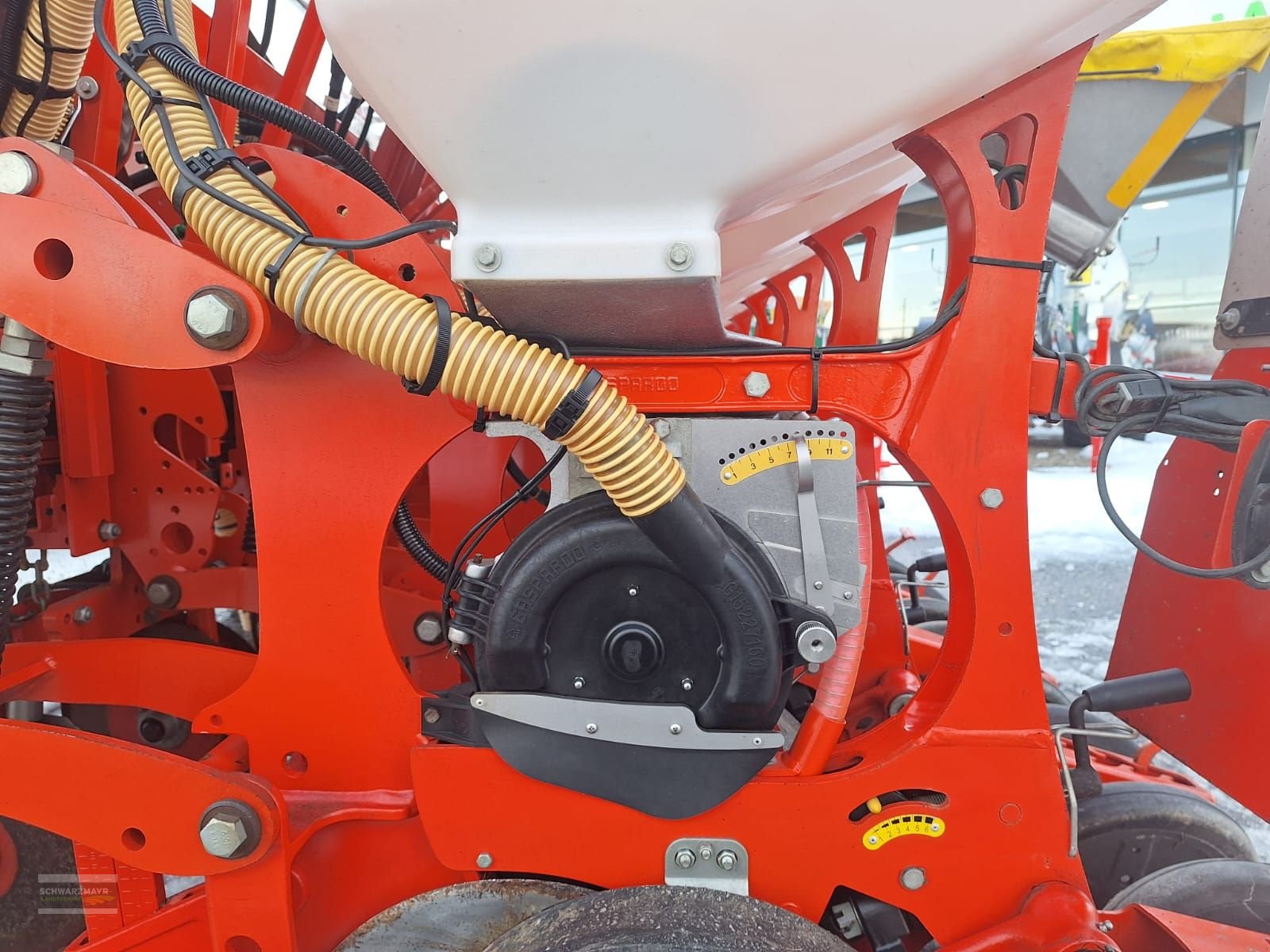 Einzelkornsägerät Türe ait Gaspardo Maga 7 rhg., Gebrauchtmaschine içinde Gampern (resim 16)