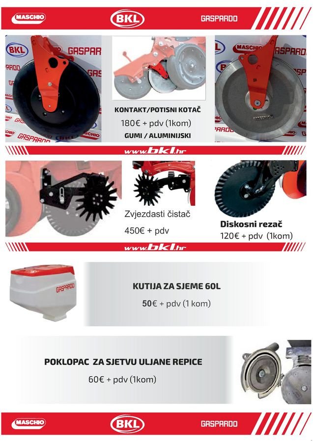 Einzelkornsägerät tip Gaspardo Maschio Manta 12/45-50cm, Neumaschine in Rovisce (Poză 11)