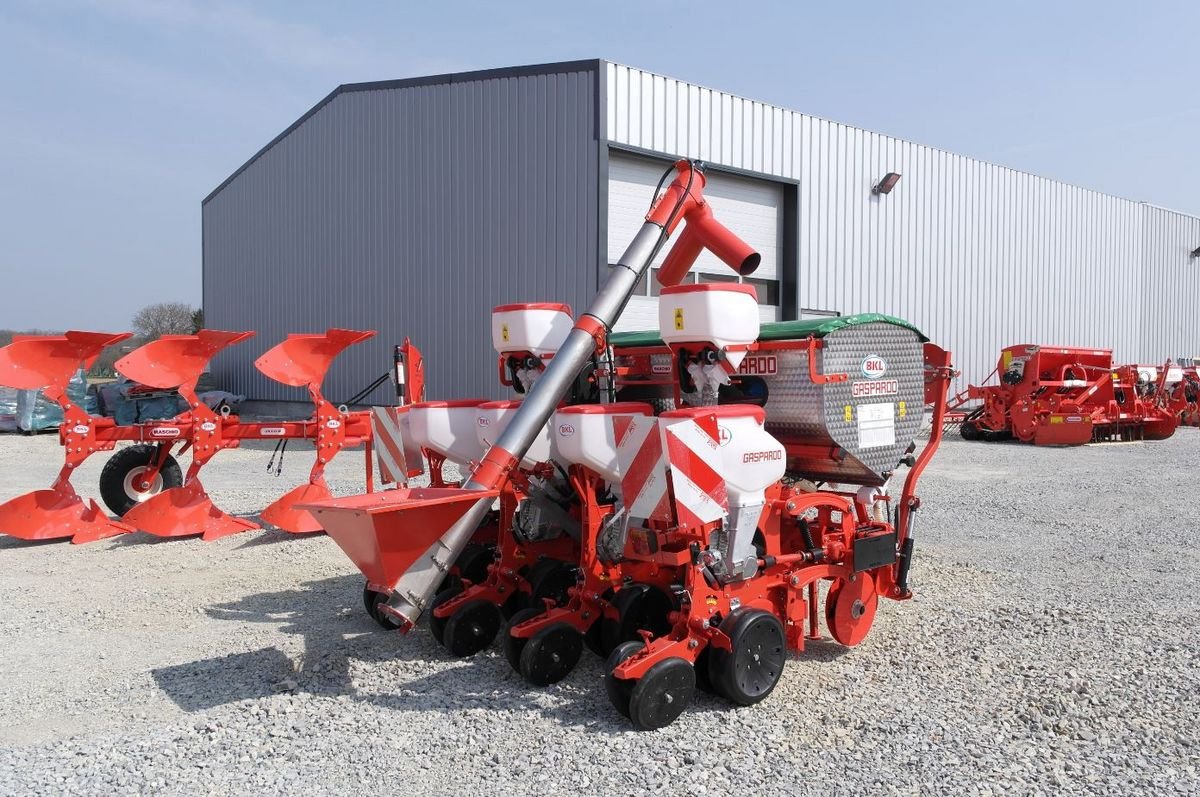 Einzelkornsägerät del tipo Gaspardo MTR 4 Reihen mit Inox Düngerstreuer, Neumaschine In Rovisce (Immagine 8)