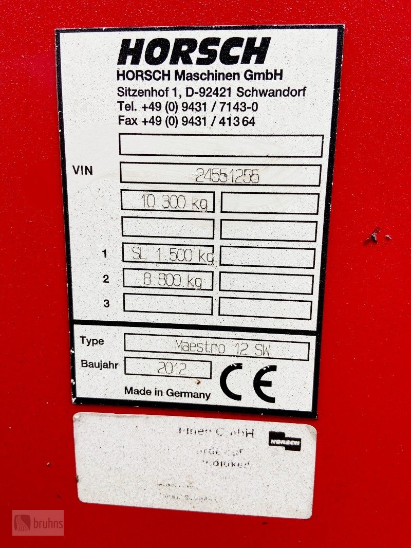 Einzelkornsägerät του τύπου Horsch Maestro 12.75 SW - Top Zustand, Gebrauchtmaschine σε Karstädt (Φωτογραφία 16)