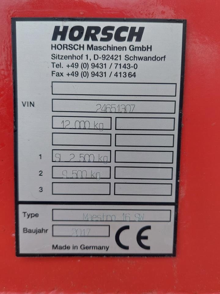 Einzelkornsägerät typu Horsch Maestro 16.75 SW, Gebrauchtmaschine v Hammel (Obrázek 16)