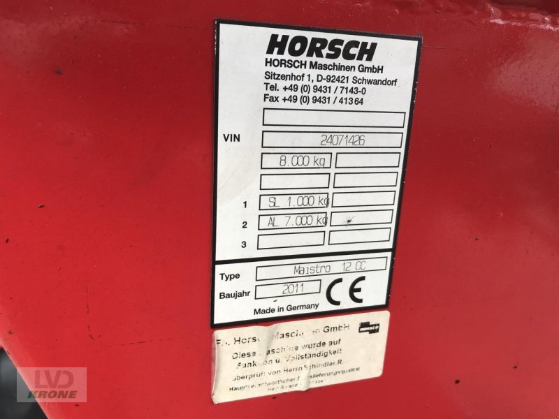 Einzelkornsägerät typu Horsch Maistro 12 CC, Gebrauchtmaschine v Spelle (Obrázek 11)