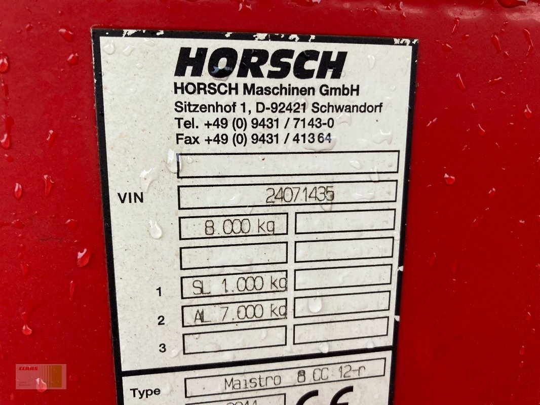 Einzelkornsägerät tip Horsch Maistro 8 CC 12–R, Gebrauchtmaschine in Sörup (Poză 4)