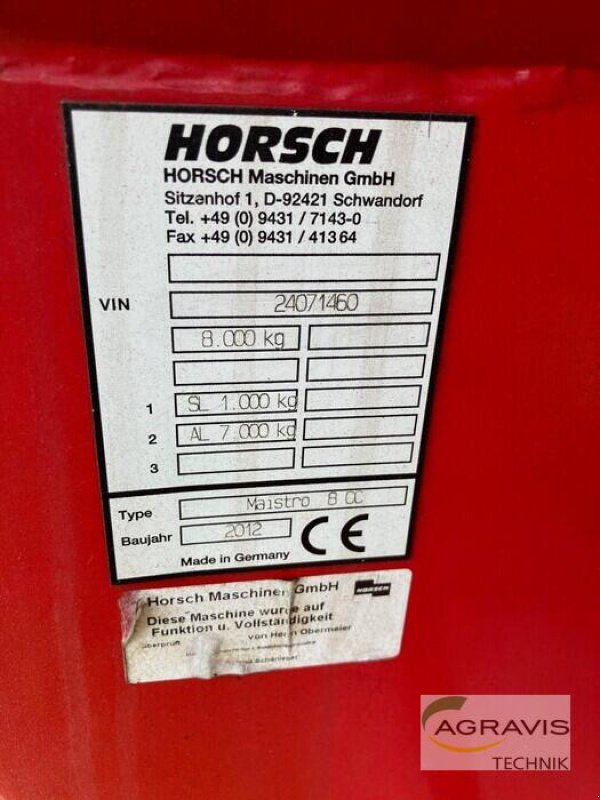 Einzelkornsägerät tip Horsch MAISTRO 8 CC, Gebrauchtmaschine in Fritzlar (Poză 10)