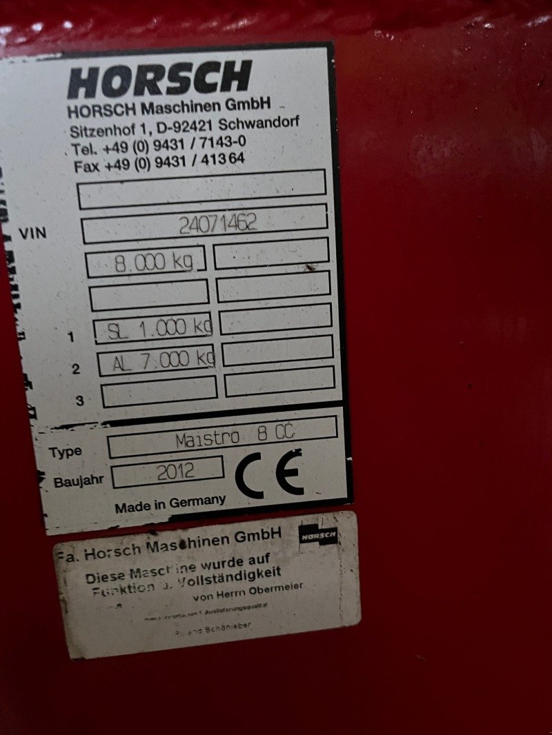 Einzelkornsägerät of the type Horsch Maistro 8 CC, Gebrauchtmaschine in Ebersbach (Picture 7)