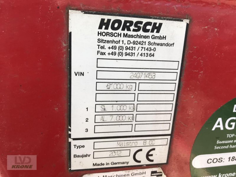 Einzelkornsägerät tipa Horsch Maistro 8CC, Gebrauchtmaschine u Spelle (Slika 7)