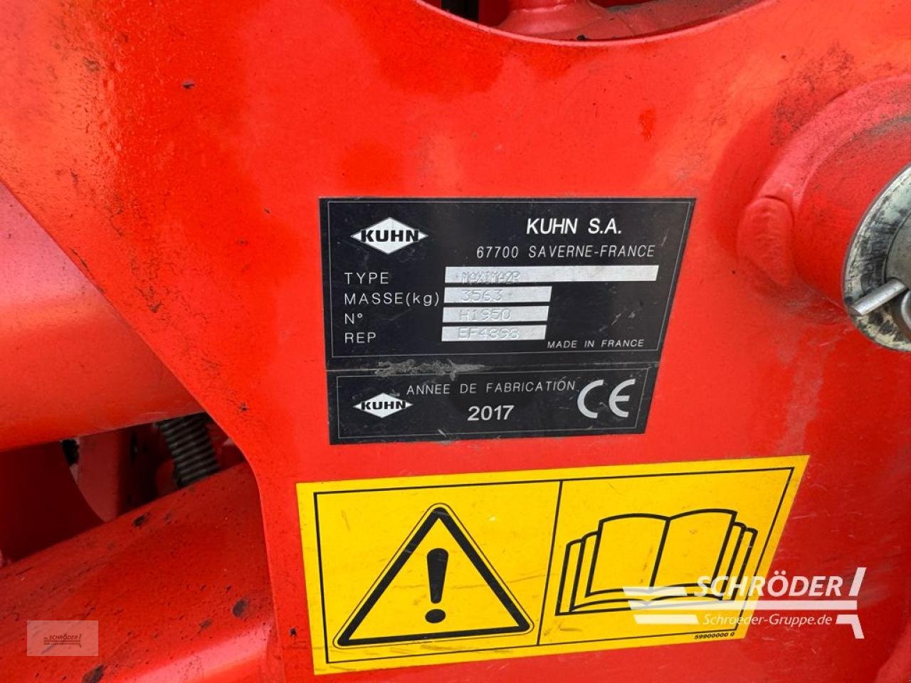 Einzelkornsägerät Türe ait Kuhn MAXIMA 2 RT, Gebrauchtmaschine içinde Twistringen (resim 5)