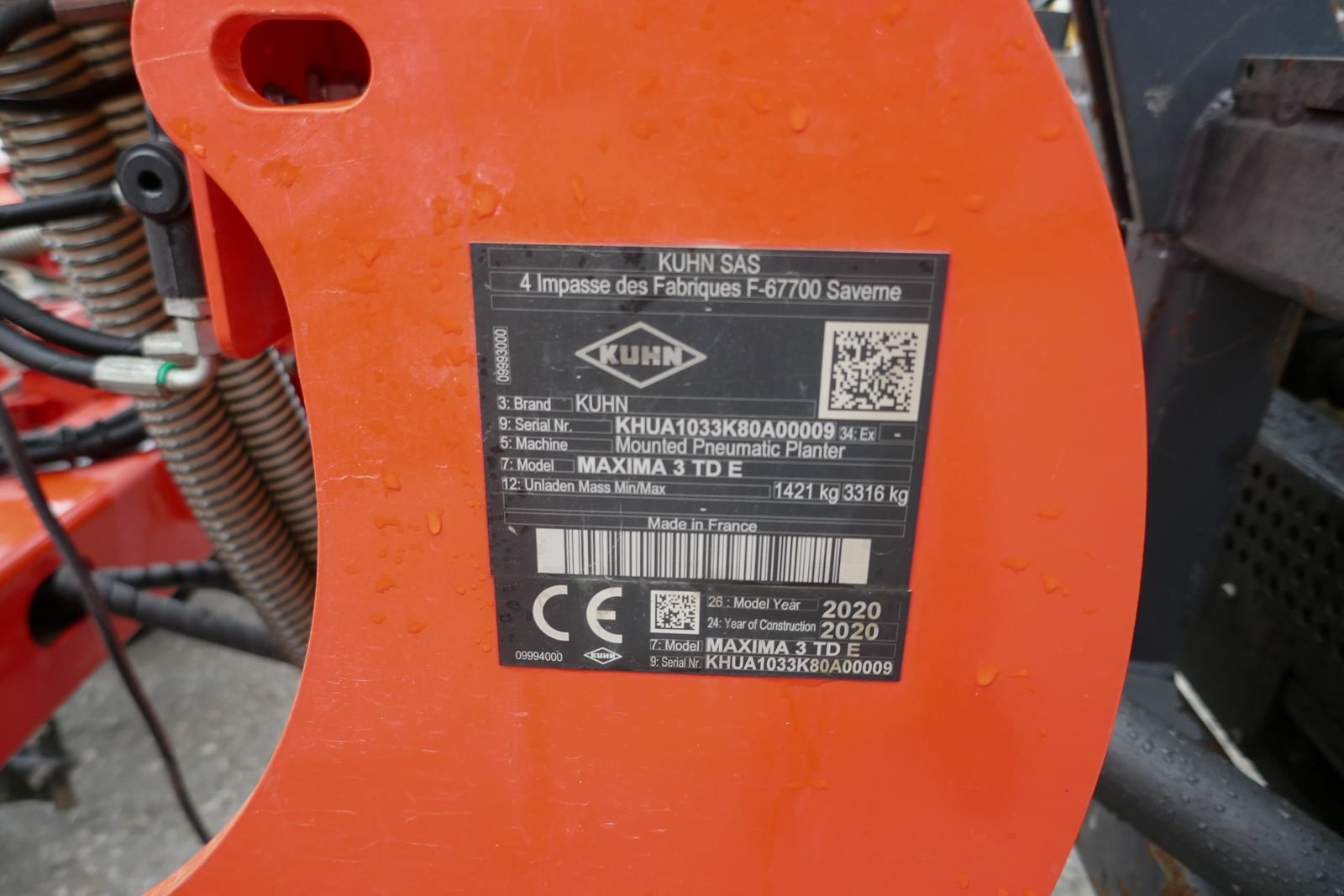 Einzelkornsägerät Türe ait Kuhn Maxima 3 TD E, Gebrauchtmaschine içinde Villach (resim 4)