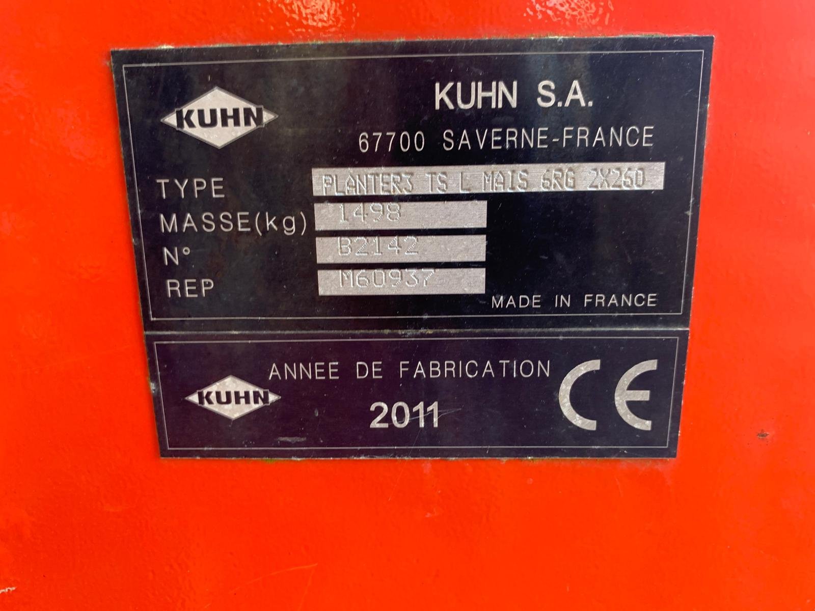 Einzelkornsägerät typu Kuhn PLANTER, Gebrauchtmaschine v CINTHEAUX (Obrázek 11)